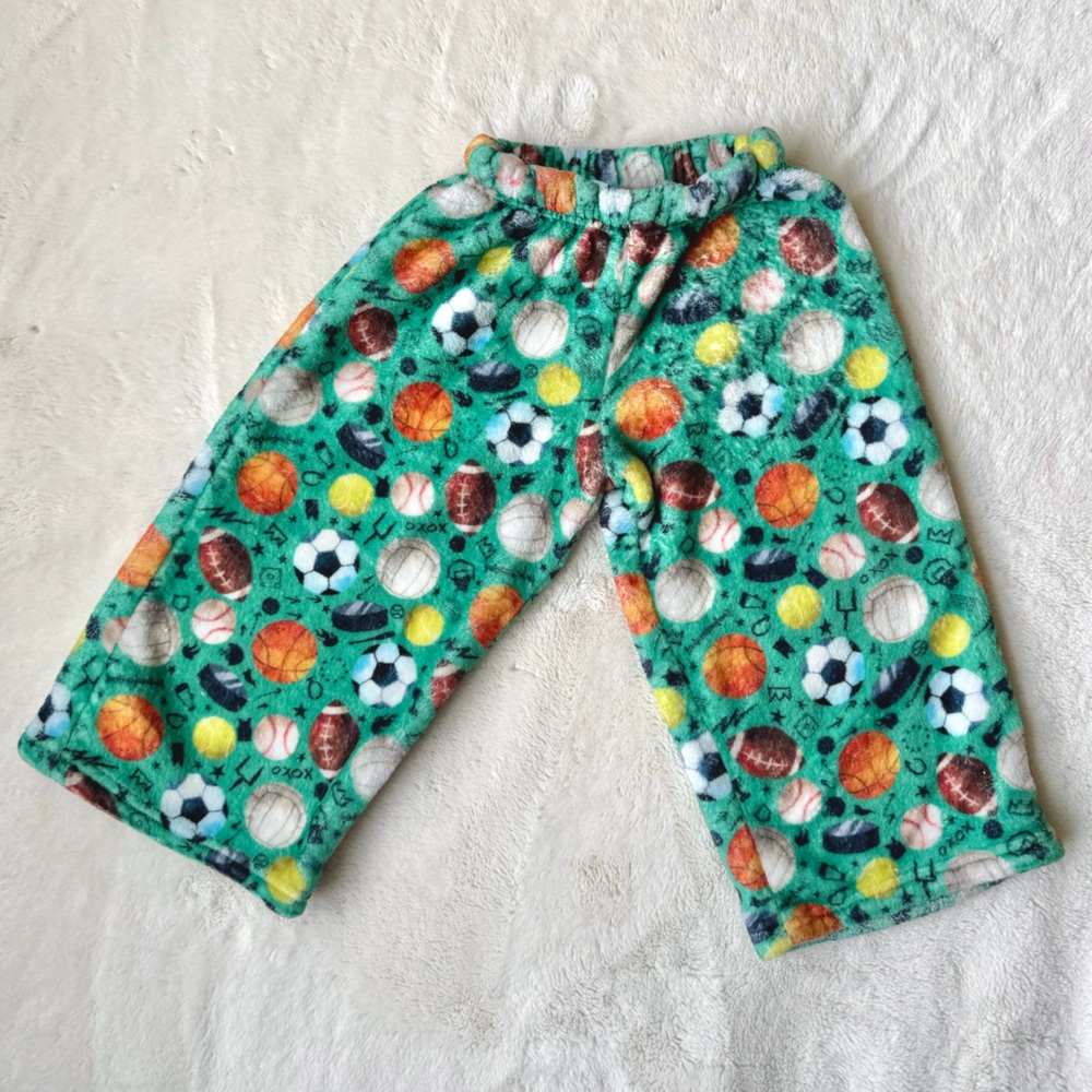 Plush pants - Sports Theme Pajama Bottoms